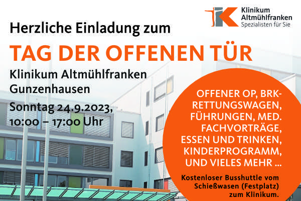 Tag der offenen Tür - Klinikum Altmühlfranken Gunzenhausen am 24.09.2023