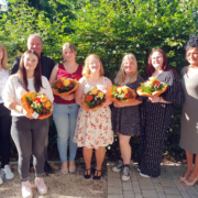 Unser Bild zeigt (von links nach rechts): Janina Zuckermeier, Sofia Weigl, Christoph Schneidewin, Julia Bauer, Simone Ottmann, Jana Neefischer, Lara Loy, Inge Huber